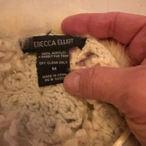 Rebecca Elliot Cream Knit Sweater